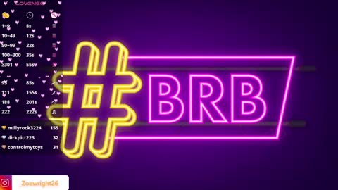 Snapshot of _zoewright chatting on December 2024 08:33:01 PM Zoe online show from December 2024 08:33:01 PM