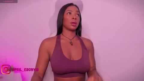 Snapshot of april_ebony18_ chatting on January 2025 10:20:01 AM April online show from January 2025 10:20:01 AM