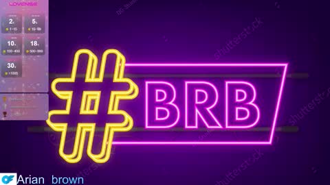 Snapshot of aria_brown_19 chatting on November 2025 08:52:01 PM ARIA online show from November 2025 08:52:01 PM