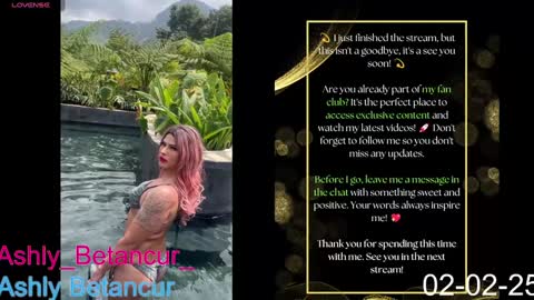Ashly Betancur  online show from February 2025 09:40:02 AM