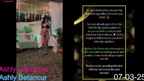 Ashly Betancur  online show from March 2025 11:40:02 AM