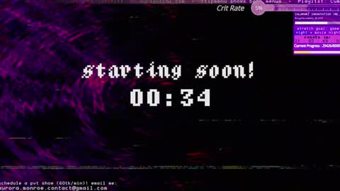 Aurora  Aura online show from January 2025 02:09:02 AM