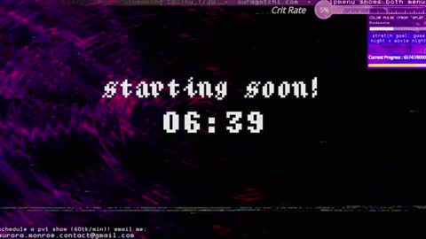 Aurora  Aura online show from January 2025 04:09:01 AM