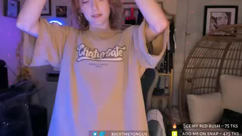 Beck the tongue online show from July 2026 09:57:01 PM