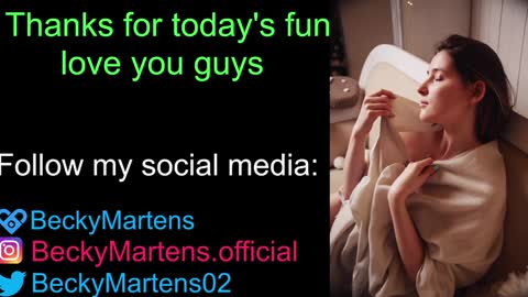 Snapshot of beckymartens chatting on January 2025 07:36:01 AM BeckyMartens come join me on while im offline here online show from January 2025 07:36:01 AM