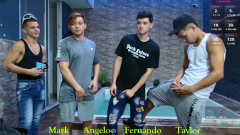 Snapshot of boysgang_sex chatting on December 2024 12:08:02 PM Angelo Mark Fernando Taylor online show from December 2024 12:08:02 PM