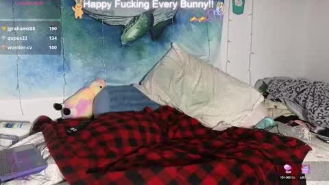 Snapshot of bunnycheekz chatting on January 2025 03:29:01 AM Tokki  bunny  online show from January 2025 03:29:01 AM