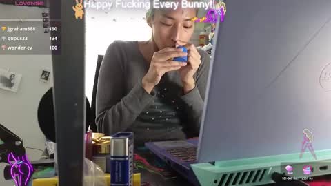 Snapshot of bunnycheekz chatting on January 2025 07:00:02 PM Tokki  bunny  online show from January 2025 07:00:02 PM