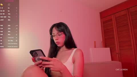 Snapshot of cat_loren chatting on February 2025 06:24:02 PM Loren online show from February 2025 06:24:02 PM