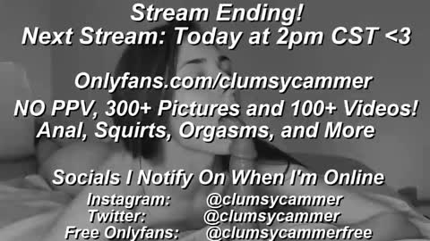 B Bri ClumsySCHEDULE online show from February 2025 04:46:01 PM