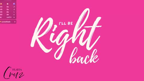 Flavia online show from October 2025 07:34:02 PM