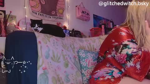 Snapshot of glitchwitch chatting on January 2025 05:26:02 AM Glitch online show from January 2025 05:26:02 AM