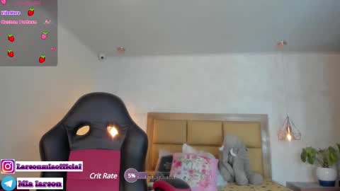 Snapshot of larsonmia chatting on January 2025 12:58:02 PM MIA online show from January 2025 12:58:02 PM