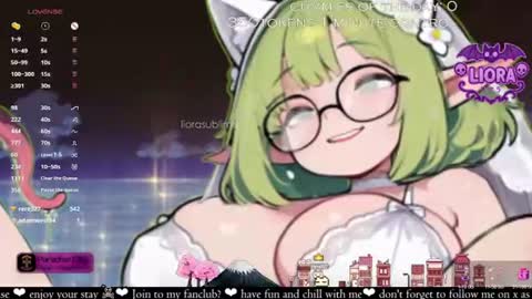 Snapshot of liorasublime chatting on July 2026 03:51:01 PM im Liora uwu online show from July 2026 03:51:01 PM