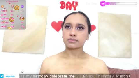 Snapshot of megannrouse_ chatting on March 2025 12:34:01 PM MEGAN online show from March 2025 12:34:01 PM