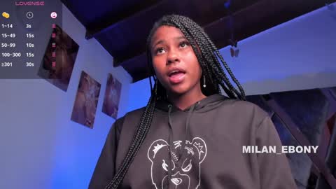 Snapshot of milan_ebony chatting on January 2025 02:25:01 PM Milan online show from January 2025 02:25:01 PM