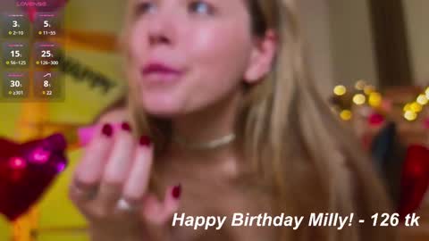Milly    online show from February 2025 02:16:02 PM