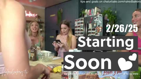 Snapshot of nakedbakers chatting on February 2025 01:38:01 AM Naked Bakers online show from February 2025 01:38:01 AM