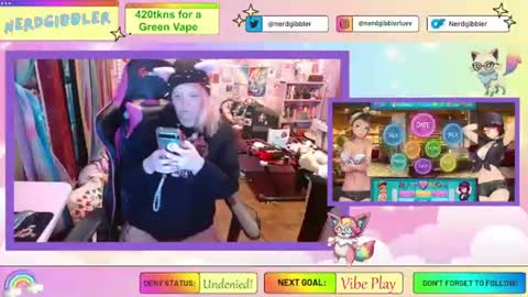 Snapshot of nerdgibbler chatting on July 2026 11:58:02 AM NerdGibbler online show from July 2026 11:58:02 AM