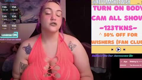 Snapshot of nevermakeawish chatting on May 2026 05:05:01 AM Wishs Playground online show from May 2026 05:05:01 AM