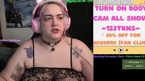 Snapshot of nevermakeawish chatting on May 2026 10:02:02 AM Wishs Playground online show from May 2026 10:02:02 AM