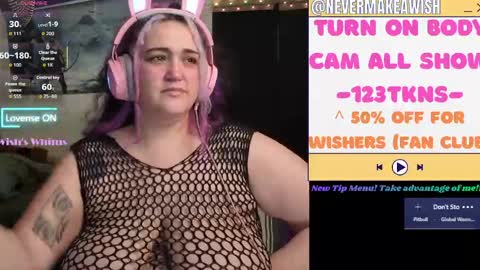 Snapshot of nevermakeawish chatting on June 2026 11:15:02 AM Wishs Playground online show from June 2026 11:15:02 AM