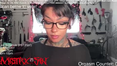 Mistrx Sin online show from March 2026 09:55:01 PM