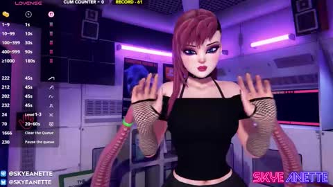 SkyeAnette online show from March 2026 01:10:02 AM