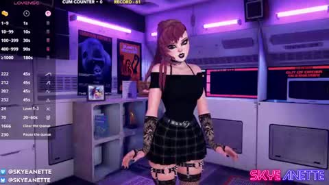 Snapshot of skyeanette chatting on June 2026 01:10:02 AM SkyeAnette online show from June 2026 01:10:02 AM