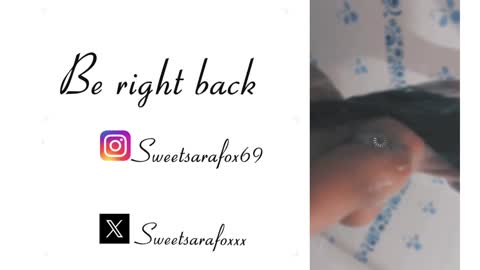 Snapshot of sweetsarafoxxx chatting on February 2025 04:03:01 AM Sara Sofia Libra online show from February 2025 04:03:01 AM