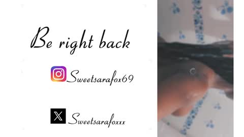 Snapshot of sweetsarafoxxx chatting on September 2025 01:18:01 AM Sara Sofia Libra online show from September 2025 01:18:01 AM