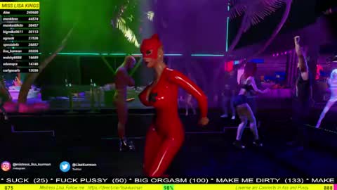  MISTRESS LISA  FIRST 3DXCHAT CAMGIRL   3dxchat anime gaming mistress domina online show from January 2025 08:18:01 PM