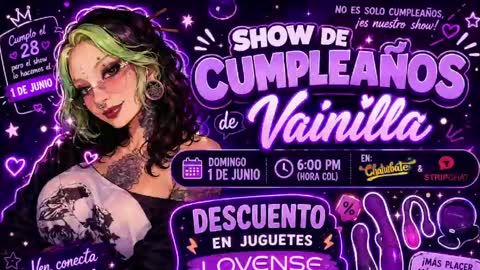 Snapshot of vainilla_l chatting on June 2026 12:56:02 AM Vainilla Independent model online show from June 2026 12:56:02 AM