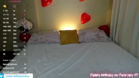 Zlata  Mon Tue Thu Fri Sun Sa GMT 3 0000pm - 0600pm  online show from February 2025 11:46:02 PM