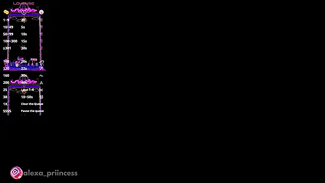 Alexa priincess online show from January 2025 12:01:01 PM