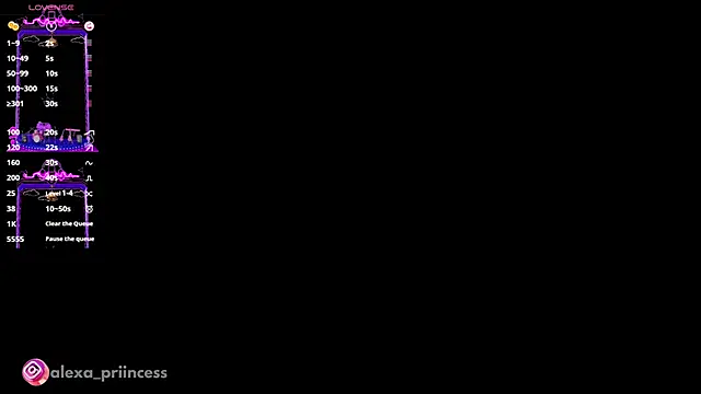 Alexa priincess online show from January 2025 07:59:02 PM