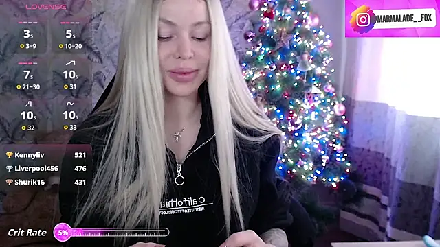 Marmalade Fox online show from December 2025 07:04:02 AM