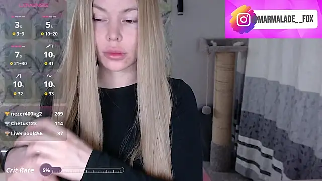 Marmalade Fox online show from March 2026 07:13:02 PM