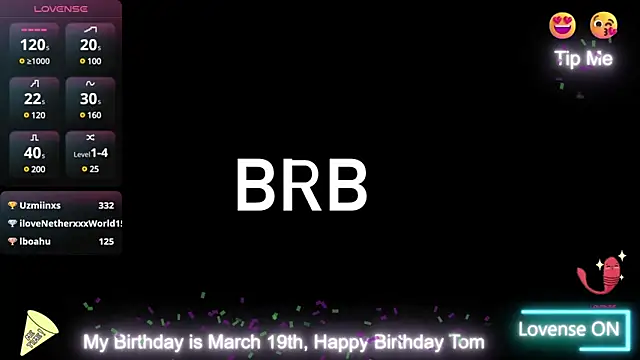 Tom blunt96 online show from March 2025 10:10:02 AM