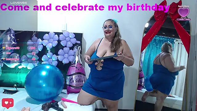 BBW salome online show from February 2025 01:00:01 AM