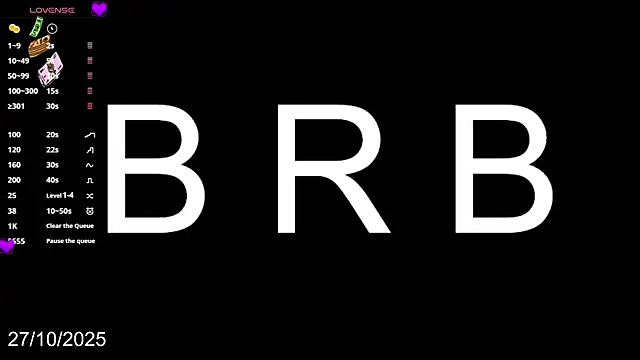 Victtoria Parker online show from October 2025 09:30:01 PM