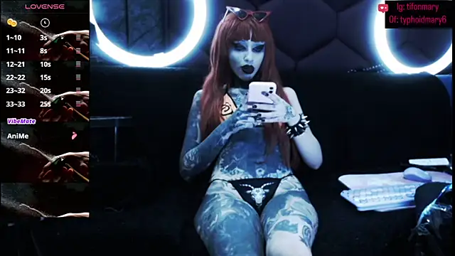 Snapshot of TyphoidMary chatting on September 2025 08:43:01 PM TyphoidMary online show from September 2025 08:43:01 PM