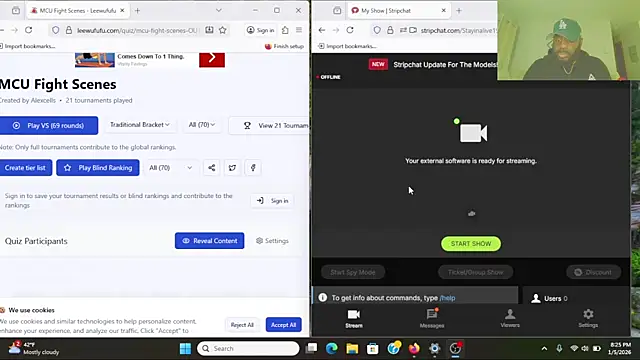 Stayinalive1992 online show from January 2026 02:26:01 AM