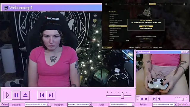 BrandiWRLD 999 online show from January 2025 01:45:02 AM