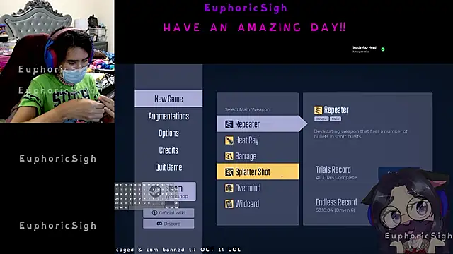 EuphoricSigh online show from July 2026 04:39:01 AM