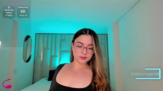 Snapshot of AllisonRogersX chatting on May 2026 10:55:01 AM AllisonRogersX online show from May 2026 10:55:01 AM