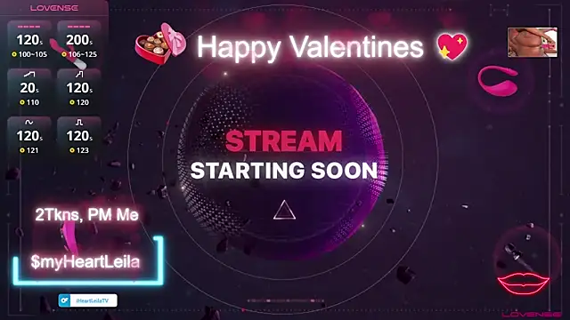 Snapshot of iHeartLeila chatting on February 2026 12:29:01 AM iHeartLeila online show from February 2026 12:29:01 AM
