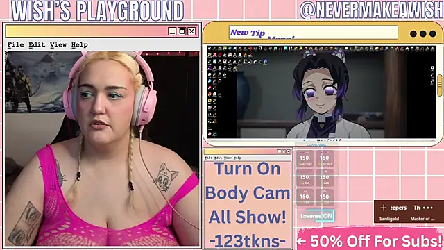 nevermakeawish online show from April 2026 09:54:01 AM