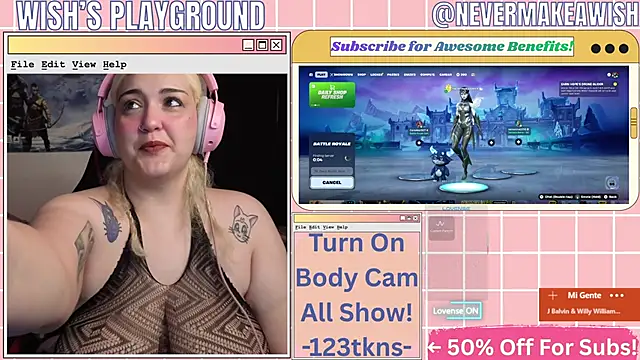 nevermakeawish online show from April 2026 02:25:01 PM