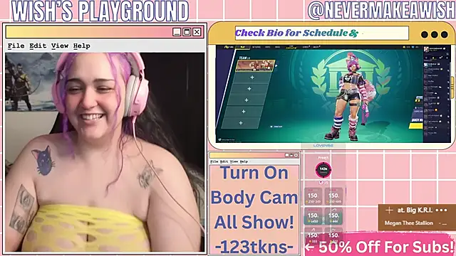 nevermakeawish online show from April 2026 10:36:01 AM